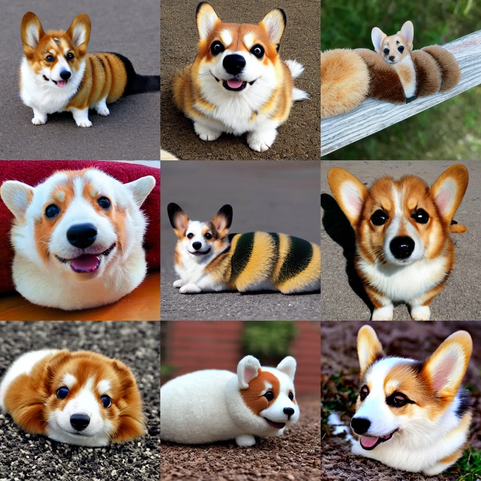 Prompt: corgi caterpillar hybrid