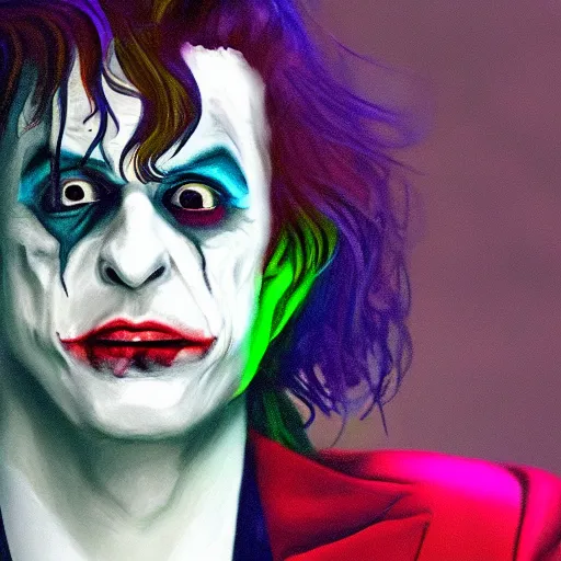 Prompt: playboi carti as the joker 4 k the detailed super realistic