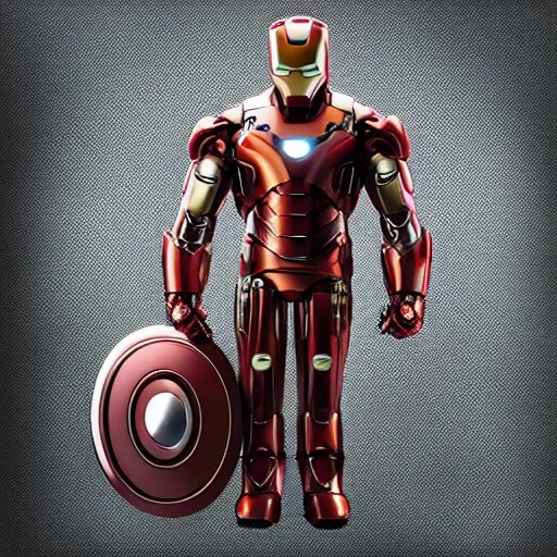 Image similar to “minion iron man, UHD, hyperrealistic render”