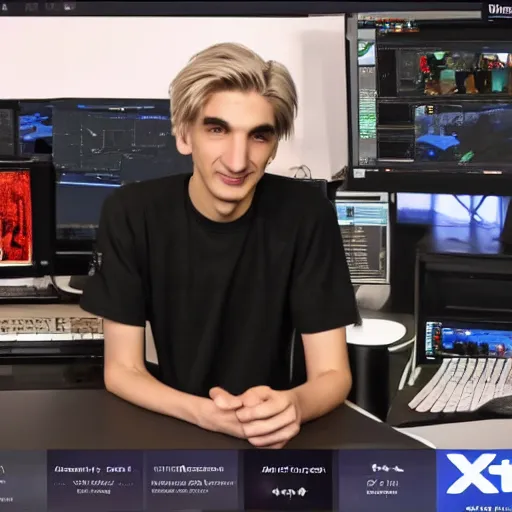 Prompt: xqc on twitch announcing his retirement, 4k, high detail, high-resolution photograph, professional photography, ultra-detail