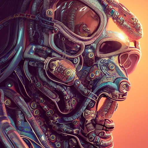 Image similar to hyperrealistic portrait of a squid monster astronaut, full body portrait, well lit, intricate abstract. cyberpunk, intricate artwork, by Tooth Wu, wlop, beeple. octane render,in the style of Jin Kagetsu, James Jean and wlop, highly detailed, sharp focus, intricate concept art, digital painting, ambient lighting, 4k, artstation