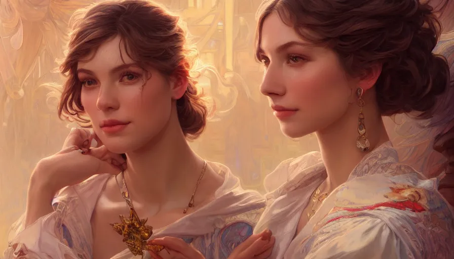 Prompt: jelosy, perfectly-centered-Portrait of the most beautiful women on the planet, intricate, highly detailed, digital painting, artstation, concept art, smooth, sharp focus, illustration, Unreal Engine 5, 8K, art by artgerm and greg rutkowski and alphonse mucha