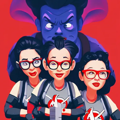Image similar to face icon stylized minimalist ghostbusters, loftis, cory behance hd by jesper ejsing, by rhads, makoto shinkai and lois van baarle, ilya kuvshinov, rossdraws global illumination