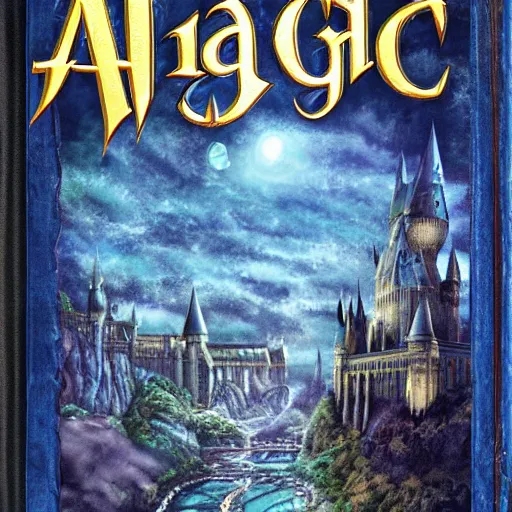 Image similar to cover of magic book written by harry potter, highly detailed, 4 k