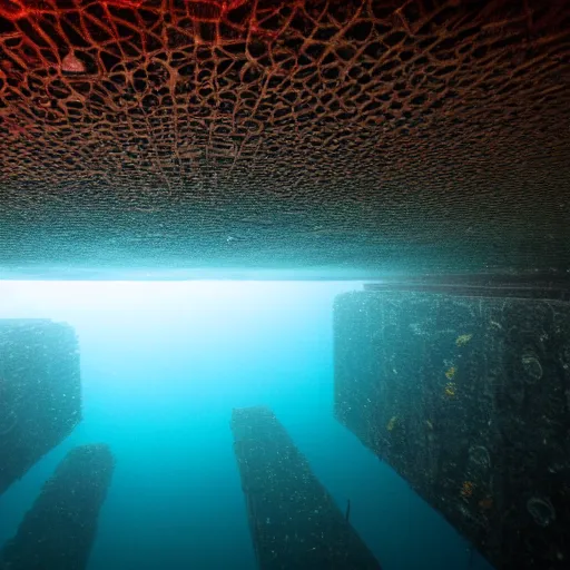 Image similar to underwater city long exposure