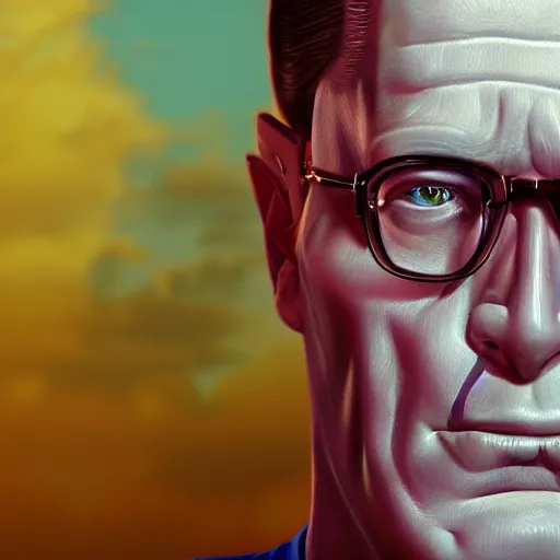Image similar to photorealistic hank hill. hyperdetailed photorealism, 1 0 8 megapixels, amazing depth, glowing rich colors, powerful imagery, psychedelic overtones, 3 d finalrender, 3 d shading, cinematic lighting, artstation concept art