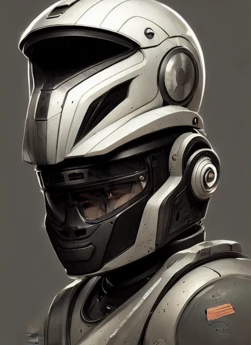 Prompt: an epic mechanical robotic racing helmet highly detailed, digital painting, concept art, smooth, sharp focus, illustration, art by greg rutkowski