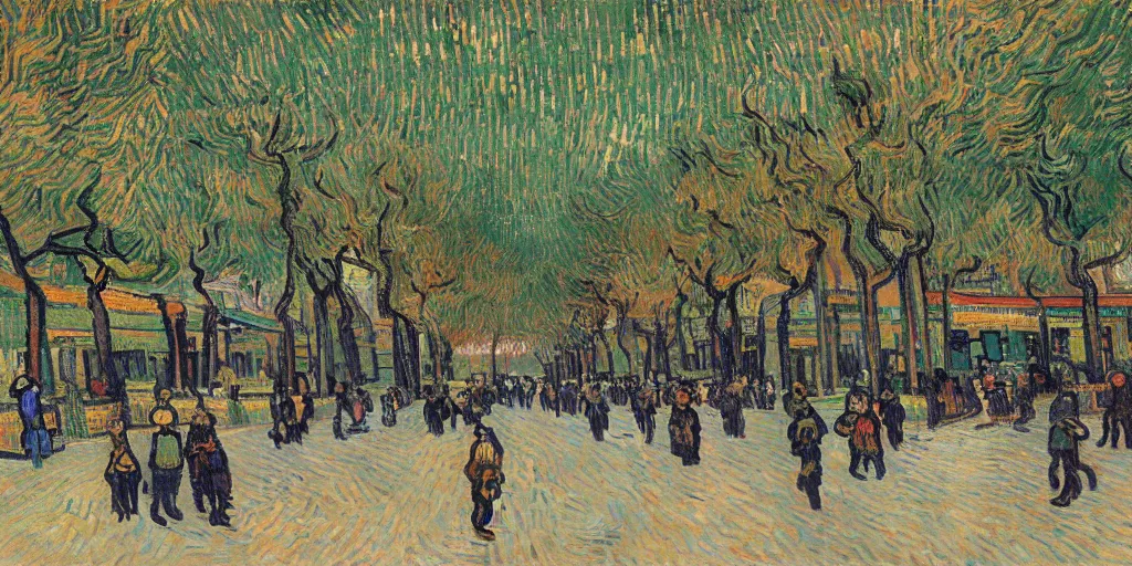 Image similar to the chengdu, by vincent van gogh