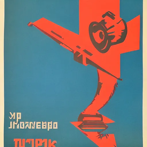 Image similar to soviet propaganda poster