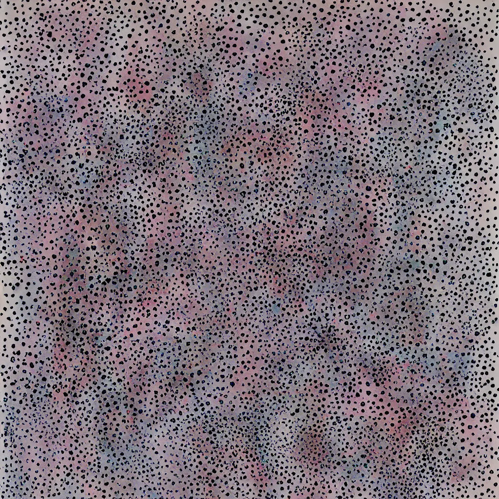 Image similar to camouflage made of hearts, smiling, abstract, rei kawakubo artwork, cryptic, dots, stipple, lines, splotch, color tearing, pitch bending, color splotches, dark, ominous, eerie, minimal, points, technical, old painting