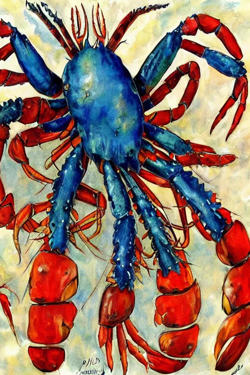 Image similar to giant lobsters by jerry pinkney