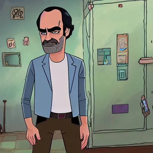 Image similar to Steven Ogg stars in the role Rick from Rick and Morty, concept art