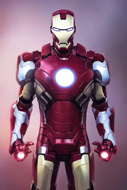 Prompt: Full body camera shot of marvel comics character, evil white superior iron man, red eyes, full of details, digital illustration, concept art, smooth, by Ina Wong and wlop ，trending on cgsociety and artstation，8kHDR，light effect