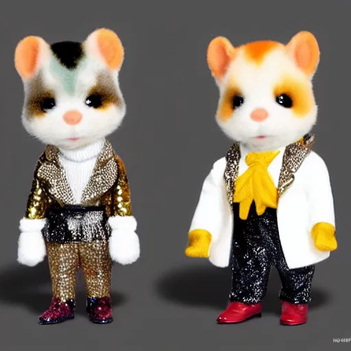 Image similar to liberace as a calico critters