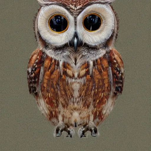 Image similar to parts of a owl