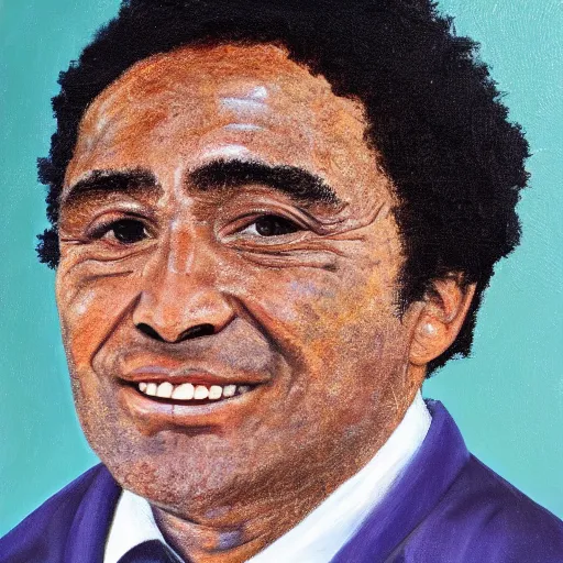 Prompt: portrait of eusebio, high detail, high resolution
