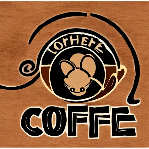 Image similar to coffee shop logo that is just a pile of rats