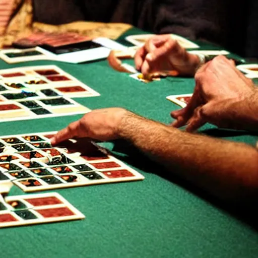 Prompt: a cat playing in a Scrabble tournament