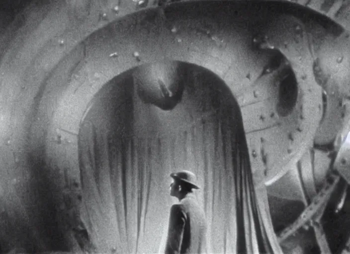 Prompt: scene from the 1 9 2 6 science fiction film arrival