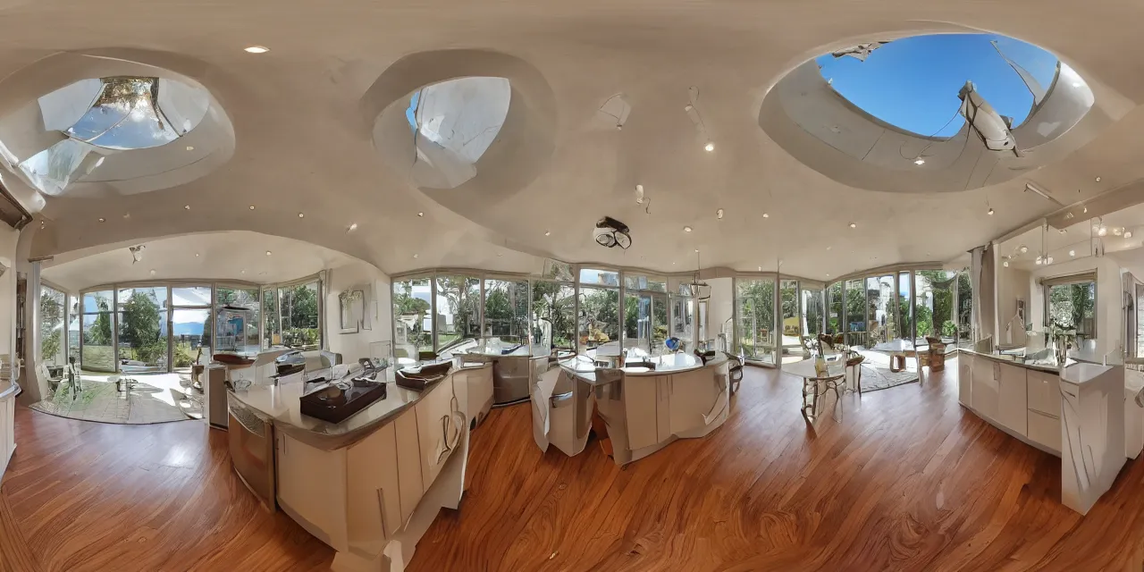 Prompt: equirectangular, 3 6 0, kitchen, beautiful!!!!!!!