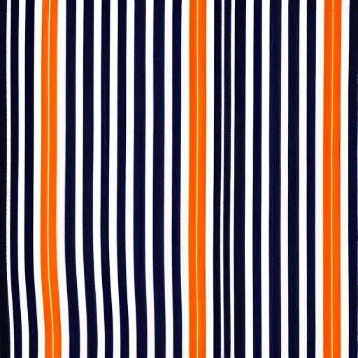 Image similar to textile pattern orange diagonal stripes with thin blue and white lines, high quality 2d