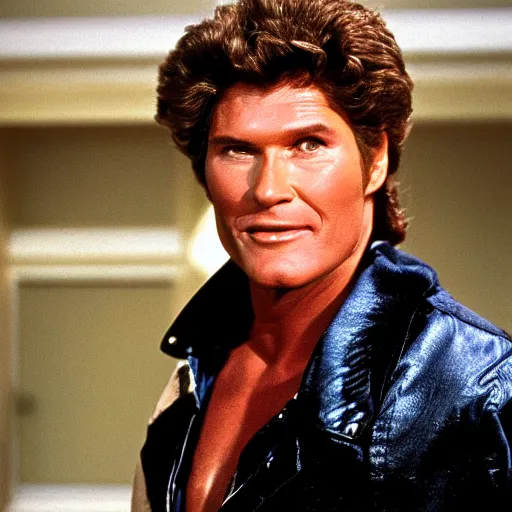 Prompt: David Hasselhoff in back to the future