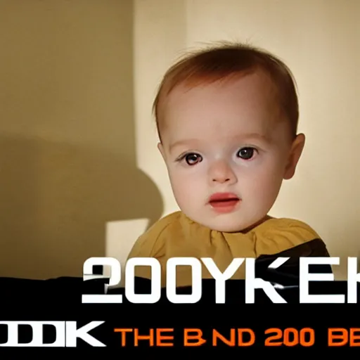 Image similar to the baby at the end of 2 0 0 1 except it's stanley kubrick cinematic dramatic realistic 8 k