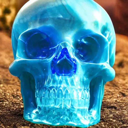 Image similar to a crystal skull