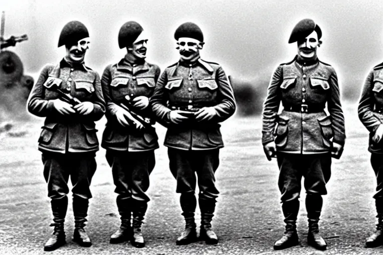 Image similar to minions as german soldiers in ww 2