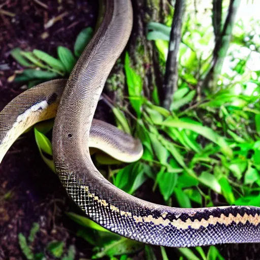 Image similar to full shot of a python in the jungle