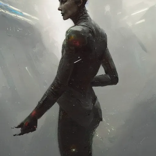 Prompt: artificial intelligence, neuromancer, wintermute, painted by greg rutkowski, painted by bobby chiu, painted by igor kieryluk, digital art, trending on artstation