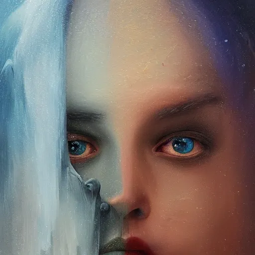 Image similar to depression, by aleksander rostov, digital oil painting, detailed and complex, brushstrokes, ethereal, surreal, 8 k