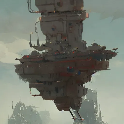 Image similar to flying ship by Ian McQue