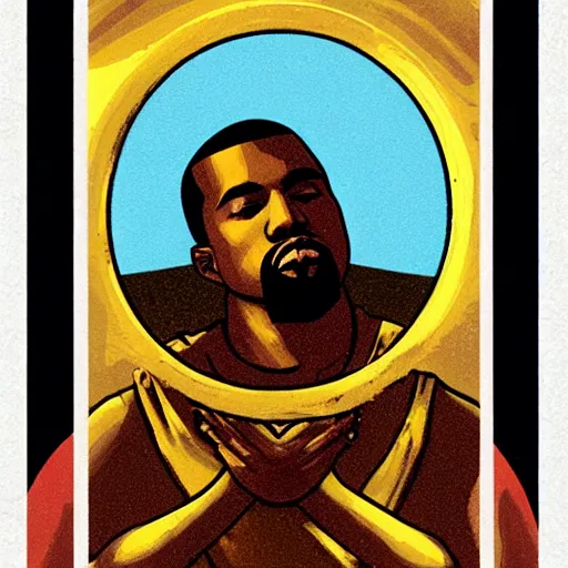 Image similar to Kanye West Tarot card