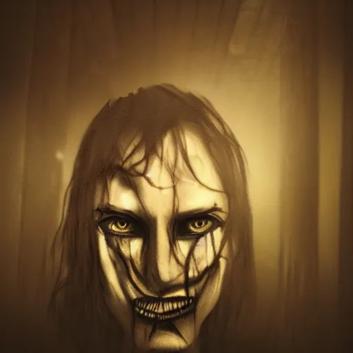 Image similar to creepy dark portrait in style of layers of fear