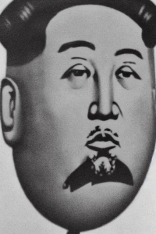 Prompt: kim jong - un is put on a stalin mask, photo in color