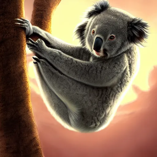 Prompt: koala as a ninja, award winning creature portrait photography, extremely detailed, artstation, 8 k, sensual lighting, incredible art, wlop, artgerm