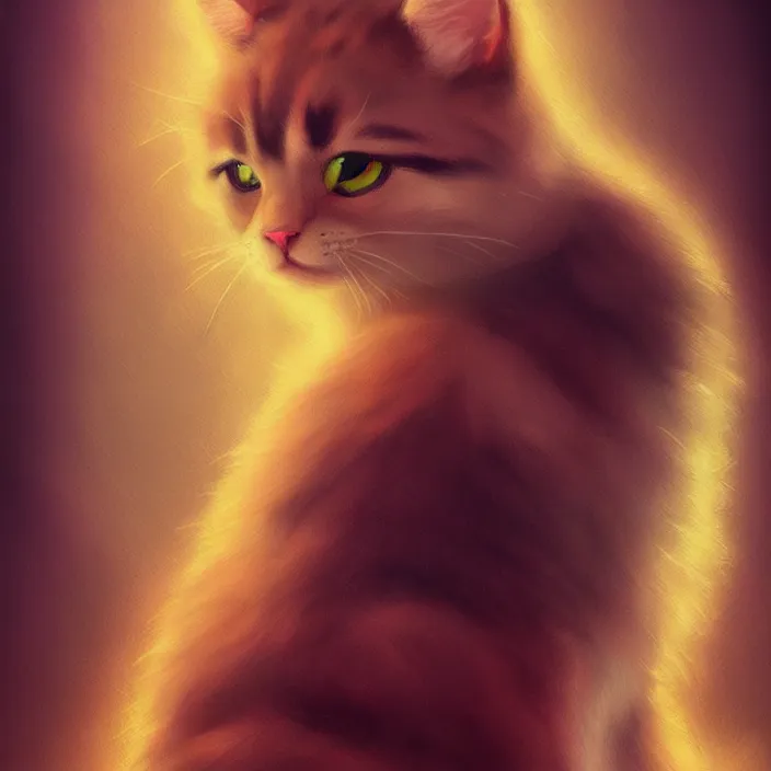 Image similar to cinematic portrait of a cute cat 8 bits retro trending on artstation, featured on pixiv, cinematic composition, dramatic pose, beautiful lighting, sharp details, hyper - detailed, hd, hdr, 4 k, 8 k, art by basil gogos