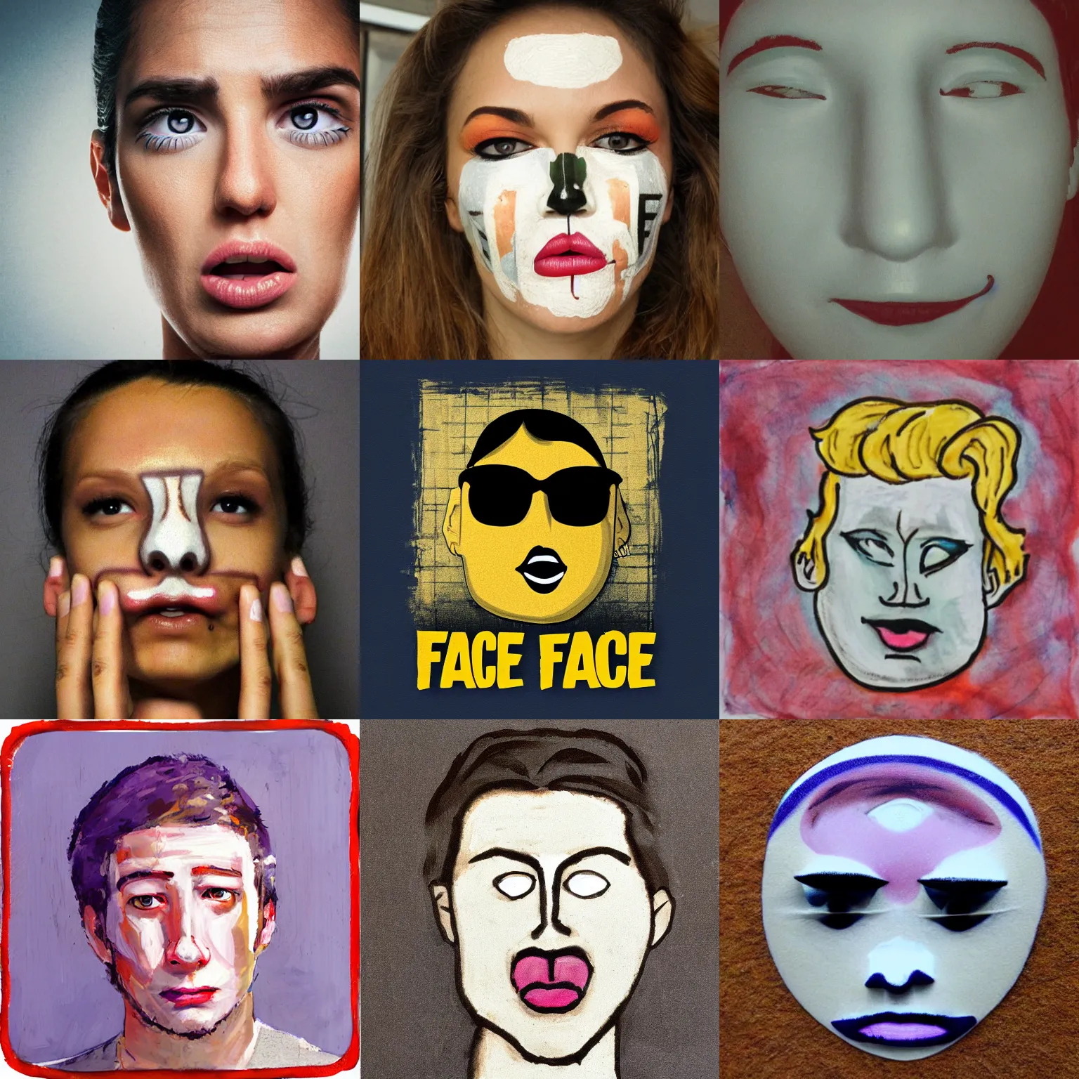 Prompt: face face face