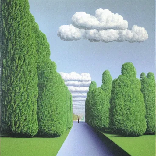 Prompt: tunnel by René Magritte