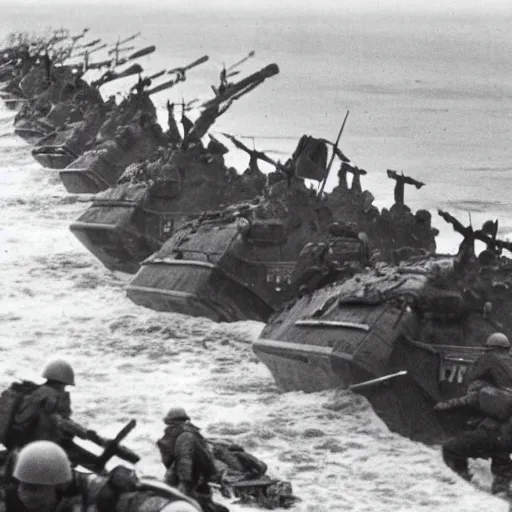 Image similar to attacking omaha beach on d - day