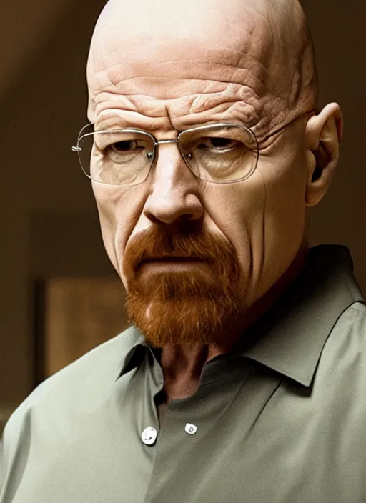 Image similar to film still of kim kardashian as Walter White in breaking bad,