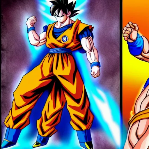  Goku como personaje de Marvel, era dorada