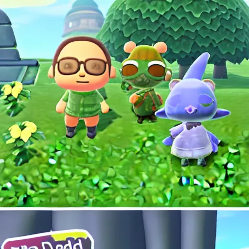 Image similar to Yoda in Animal Crossing