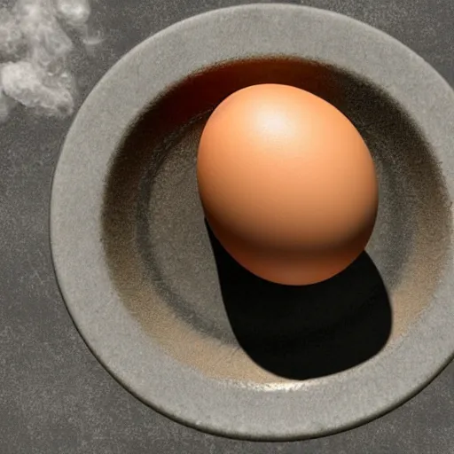 Image similar to cooking an egg on the hot concrete, hyper realistic, 4 k,