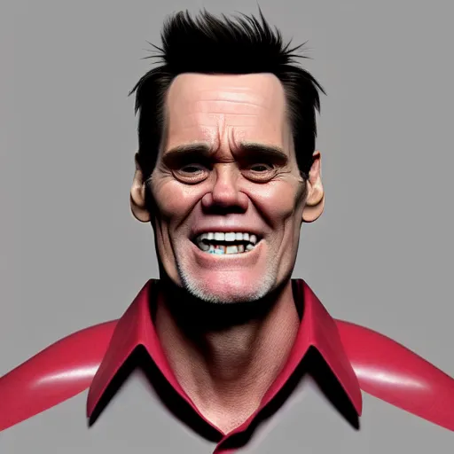 Image similar to jim carrey is fused into a slim jim, hyperdetailed, artstation, cgsociety, 8 k