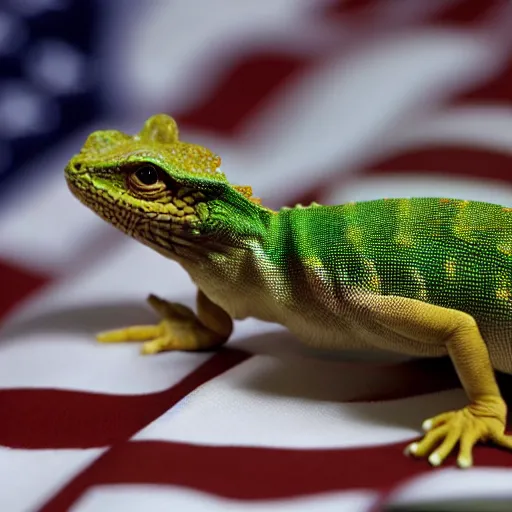 Prompt: president obama as a lizard