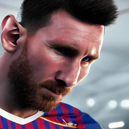 Prompt: Messi as cyborg, ultra realistic, detailed, 4K, unreal engine 5,