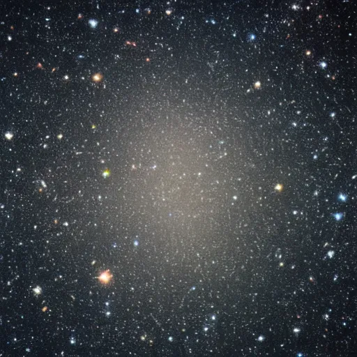 Image similar to dark space full of stars, Hubble photograph