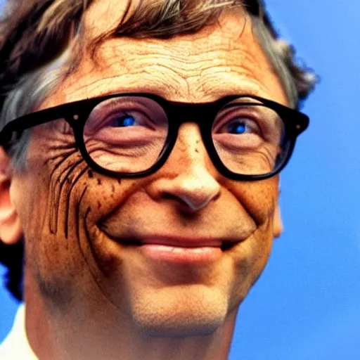 Image similar to bill gates as the joker from batman in an action scene in fast & furious, action shot from the movie fast & furious, bill gates as the joker villain drifting